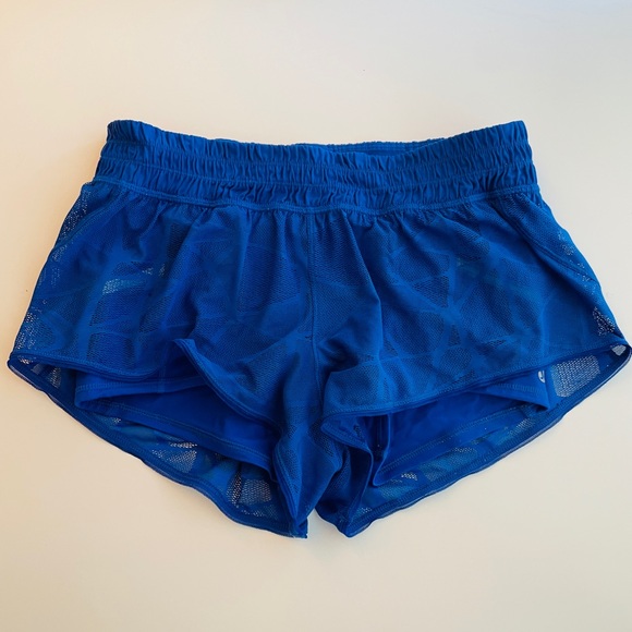 Lululemon City Sky Run By Shorts Royal Blue Mesh - Picture 1 of 6